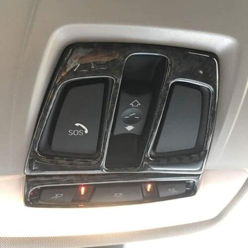 Carbon Fiber Car Roof Reading Light Decoration Frame Cover Trim For BMW 1/2 Series F20 F30 F34 F32 2 Series GT X1 X5 F15 X6 F16