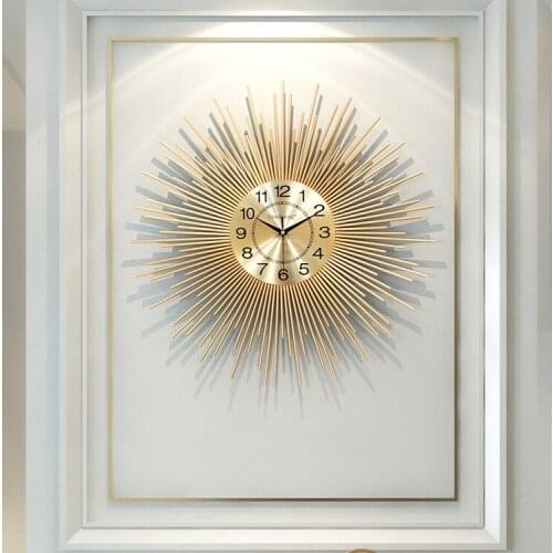 Large Simple Wall Clock Modern Design Living Room Reloj De Pared Home Decoration Creative Nordic Luxury Digital Wall Clock