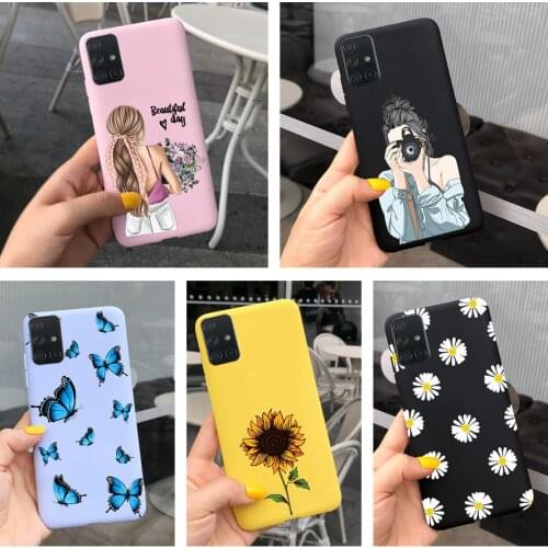 For Samsung M31S Case Silicone Soft TPU Funda Cute Flower 6.5'' Cover For Samsung Galaxy M31s M 31S M317F GalaxyM31s Phone Cases