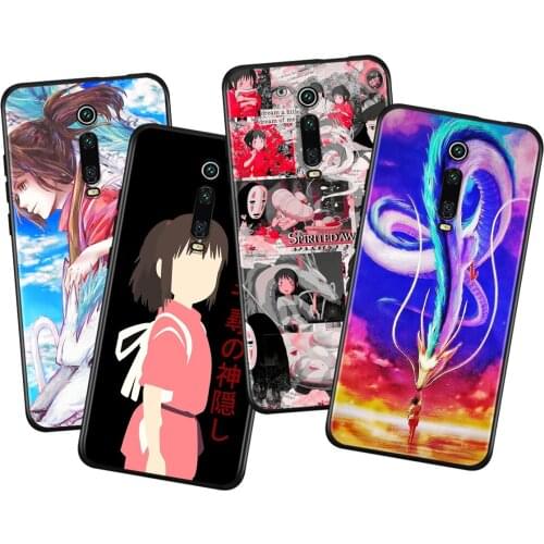 Anime Spirited Away For Xiaomi Redmi 9i 9T 9A 9C 9 8A 8 GO 7 7A S2 Y2 6 6A 5 5A 4X Prime Pro Plus Black Phone Case