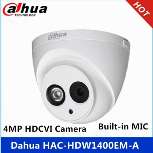 Dahua HAC-HDW1400EM-A 4MP IR 50M IP67 built-in MIC Aluminium shell replace HAC-HDW1400EM HDCVI camera
