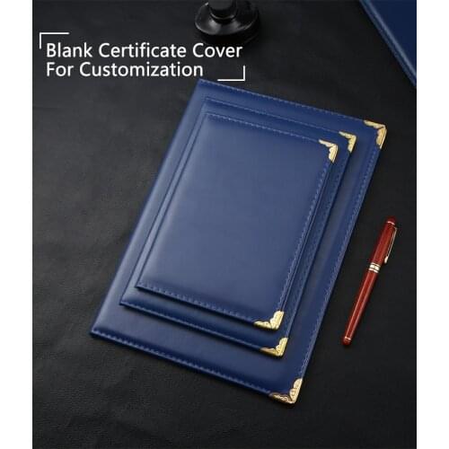 A4 Certificate Holder Folder Cover Blue