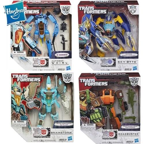 Hasbro Transformers Generations 30th Anniversary Voyager Class Autobot Brainstorm Whirl Roadbuster Sky Byte Action Figure Toy