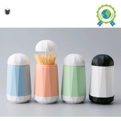 Automatic Toothpick Holder Container Press Type Household Table Toothpick Storage Box Toothpick Dispenser