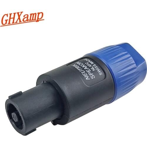 GHXAMP 4 pole Speaker Connector Plug For Neutrik NL4FC Speakon Professional Audio Plug For Stage KTV Bar Audio Equipment 1pc