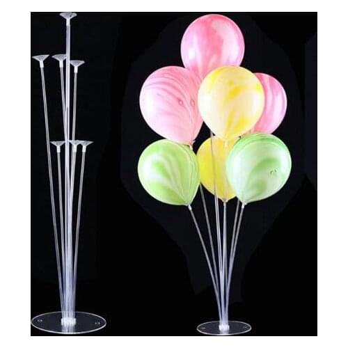 Hot 70CM Balloon Holder Column Base Stand Clear Plastic Balloon Stick Stand for Birthday Party Wedding Balloons Decoration