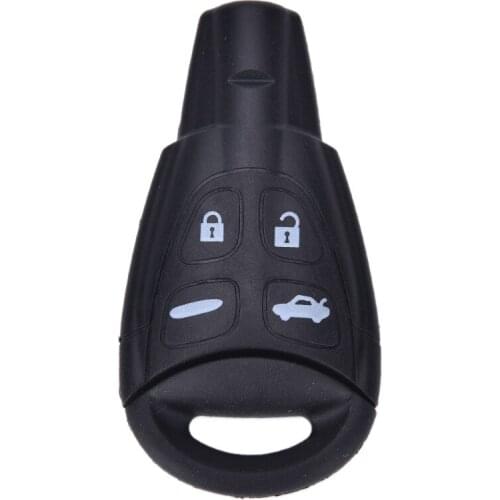 Hot sale Replacement 4 Button Remote Key Fob Case Cover Shell Pad + Insert For SAAB 93 95