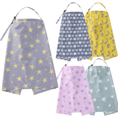 Nursing Cover Privacy Apron Cloth Cotton Breathable Muslin for Newborn Infant Baby Adjustable Breastfeeding Feeding Outdoors