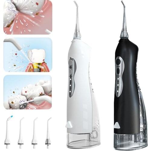 Water Flosser Portable Electric USB Charging Cordless Dental Oral Irrigator 255 mL Waterproof Water Jet Pik for Home Travel