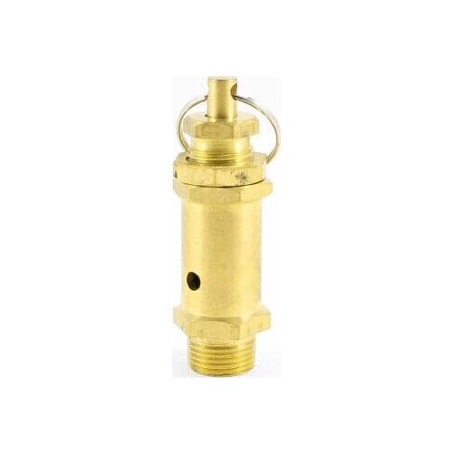 3/8"PT Male Thread Air Compressor Pressure Relief Valve w Key Ring