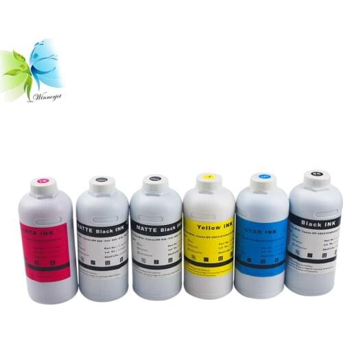 Winnerjet 6 Colors PFI-102 Water Based Ink For Canon IPF 500 510 600 610 700 710 Dye Ink