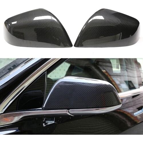 Car Rearview Door Mirror Cover for Tesla Model 3 Exterior ABS Carbon Fiber Car Side Door Rearview Side Mirror Cover Cap