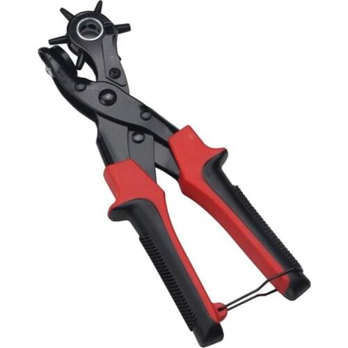 Belt Punching Pliers Leather Puncher Perforator Eyelet Piercer Manual Sewing Crafts For Card Paper Handbag Footware