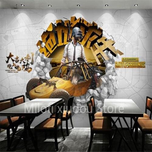 Milofi custom 3d wallpaper murals posters E-Sports hall hotel Internet cafe anchor game background wall decoration painting