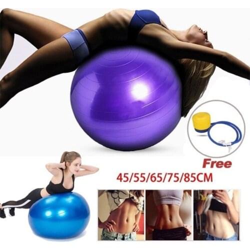PVC Ball Explosion-proof Bearing Capacity Yoga Ball Pilates Gym Massage Ball Exercise Balance Ability Fitness Ball With Air Pump