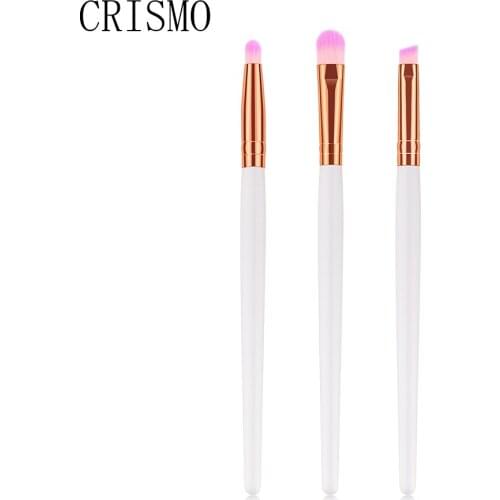 CRISMO New Pro Makeup Brush 3PCS Eyeshadow Blending Eyebrow Eyelash Professional Eye Makeup Brushes Tool Set Maquiagem