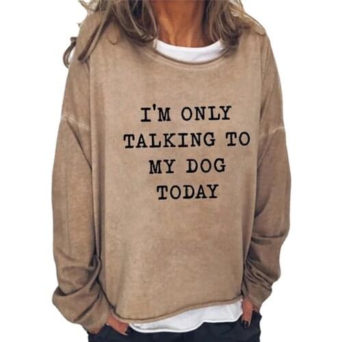 Letter Solid long sleeve Printing womens causal sweatshirt female pullover sweatshirts 2021 autumn women loose streetwear tops