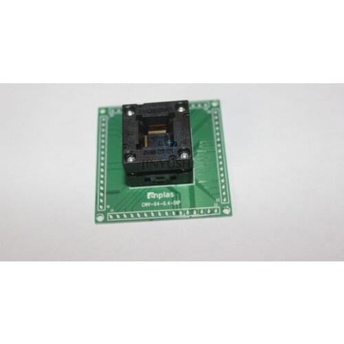 Opentop OTQ-64-0.4-01 QFP64 9*9mm spacing 0.4mm IC Burning seat Adapter testing seat Test Socket test bench in stock