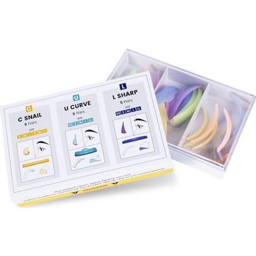 LOMANSA PLUS Silicone Pad Bigudies Original Lash Lifting Kits Perm Rod C.U.L Rod 16 Pairs Per Box Wholesale