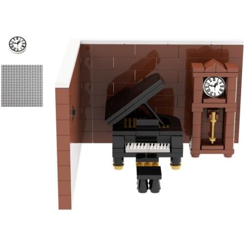 Piano Room Indoor Learning Living Room BedRoom Compatible Major Brand Toys Island Building Block Road Track Classic Collections