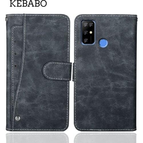 Luxury Wallet Doogee X96 Pro Case 6.52" Vintage Flip Leather Business Protective Cover For Doogee X96 Pro Case With Card Slots