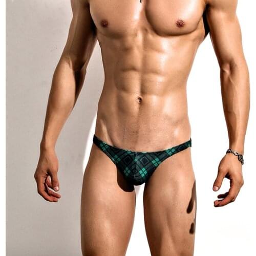 Sexy tight low waist swimwear 2021 gay men sunga narrow side swimming pool party bikinis men swimsuits swim briefs bathing suits