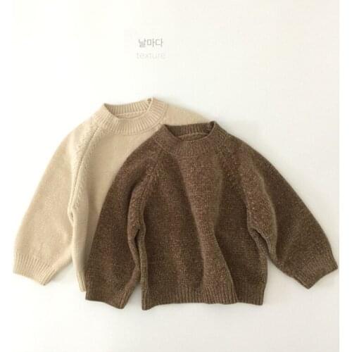 Girls Sweater Kids Coat Outwear 2021 Beige Coffee Thicken Warm Winter Autumn Knitting Tops Cotton Teenager Pullover Childrens C
