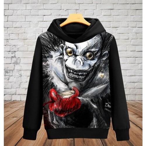 Japan Anime Death Note Hoodies Boys/men Cosplay Yamaguchi Kappei Sweatshirts Printed cos