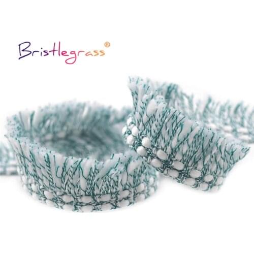 BRISTLEGRASS 5 10 Yard 1" 25mm Braided Crochet Lace Trims Macrame Tassel Ribbon Fabric Cushion Pillow Costume Dress Sewing Craft