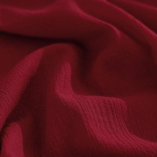 Xintianji 100X120cm 100%Cotton Woven Crepe Skirt Fabric By The Meters Thin Breathable For Sewing Womens Casual Wide-Leg Pants