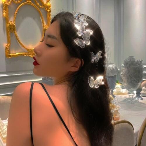 Girls Colorful Dream Butterfly Cartoon Hairpin Children Fashion Hair Clips For Hair Barrettes Headband Hair Accessories