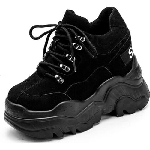 QWEDF Shoes Woman 2019 autumn new sneakers shoes thick platform shoes shoes wild student casual shoes tenis feminino F4-25