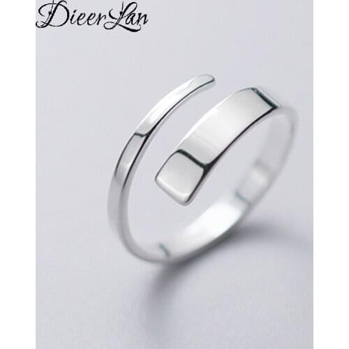 Punk 925 Sterling Silver Open Chain Finger Rings For Women Antique Ring Christmas Gifts Jewelry 2021