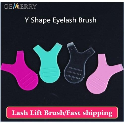 100Pcs/lot Y Shape Lash Brush Lash Lift Kit Brushes Eyelash Extension Supplies Clean Graft Perm Transparent Makeup Mascara Brush