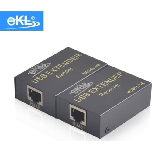 2020 Year EKL USB Extender 60 Meters RJ45 Port Signal Amplifier for Single Network Wire Extender USB Reticle Cable Cat5e/6