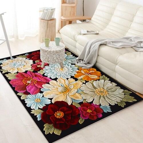 Flower 3D Printing Home Decorate Big Carpets For Living Room Bedroom Area Rugs For Child Large Kids Mat Rug Play Floor Game Room