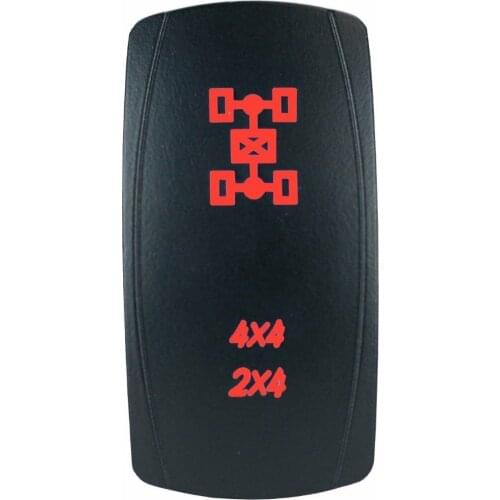 12-24V Car WHIP LIGHTS 12V 20A Toggle Rocker Switch Blue LED Light 5Pin ON OFF