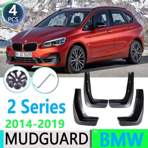 For BMW 2 Series F45 F46 Gran Active Tourer 2014~2019 2015 2016 Fender Mudguards Mud Flaps Guard Splash Flap Car Accessories