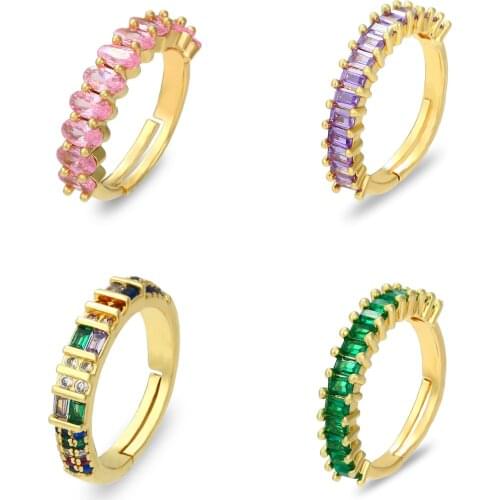 DAIHE Rings With Cubic Zirkonia For Women
