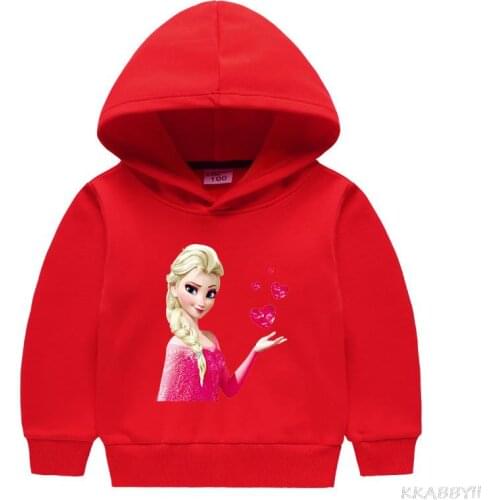 Disney Frozen Children Hoodies Kids Autumn Hooded Sweatshirt Baby Boys Girls Fashion Outwear Pullover