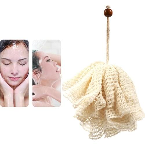 Sisal Bath Shower Loofah Sponge Ball Body Scrubber Exfoliator Cleaning Loofahs Sponge for Body Wash for Bathroom Men Women