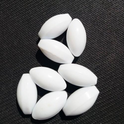 A12x25mm PTFE Magnetic Stirrer Mixer Stir Bars Olive shape Stirring Bars PTFE Stir Rod Spinbar, Pack of 10pcs