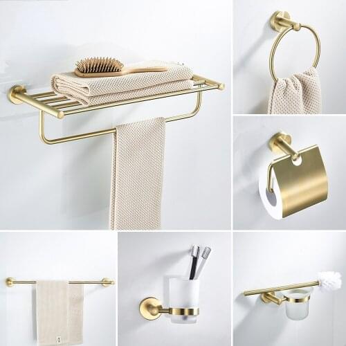 Bathroom Accessories Bath Hardware Set Golden Color Swan Toilet Paper Holder Towel Rack Tissue Holder Roll Paper Holder 667700