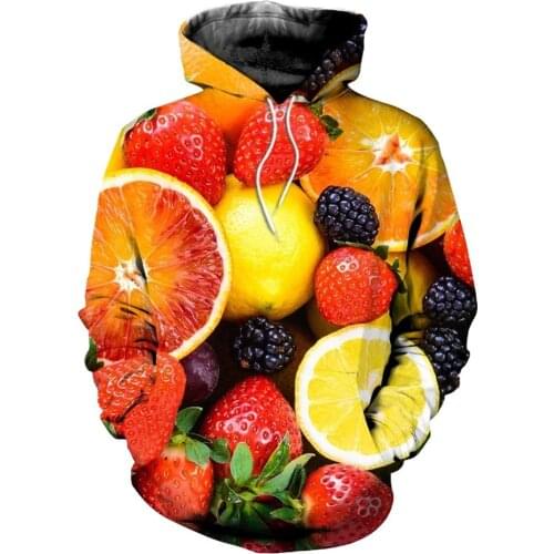 PLstar Cosmos fruits Strawberry grape orange 3d hoodies/shirt/Sweatshirt Winter autumn Harajuku Long sleeve streetwear-2