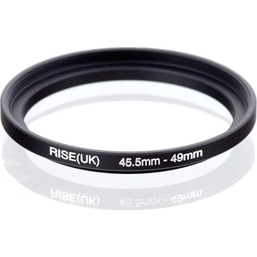 Original RISE(UK) 45.5mm-49mm 45.5-49mm 45.5 to 49 Step Up Ring Filter Adapter black