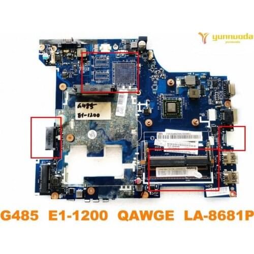 Original for Lenovo G485 laptop motherboard G485 E1-1200 QAWGE LA-8681P tested good free shipping