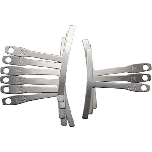 Orphee 9 Pcs/set T-Shaped Guitar Strings Caliper Ruler String Radius Gauge Curve Guitarra Ruler Guitar Tool Accessories