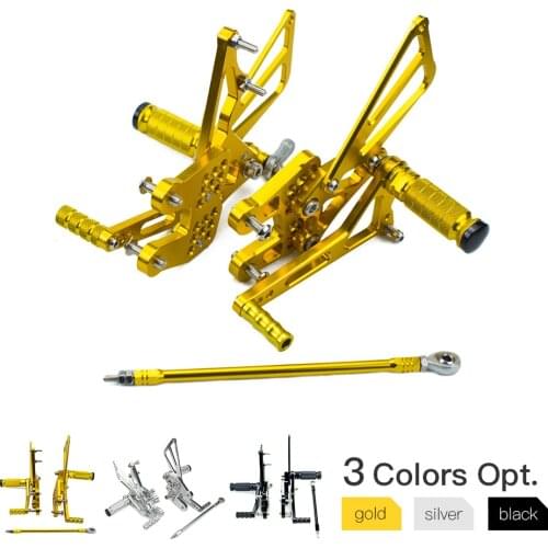 Adjustable Rearsets Footpegs Rear Sets Foot Rests Pegs For Suzuki GSXR1000 K7 K8 2007 2008 GSX-R GSXR 1000 GSX-R1000