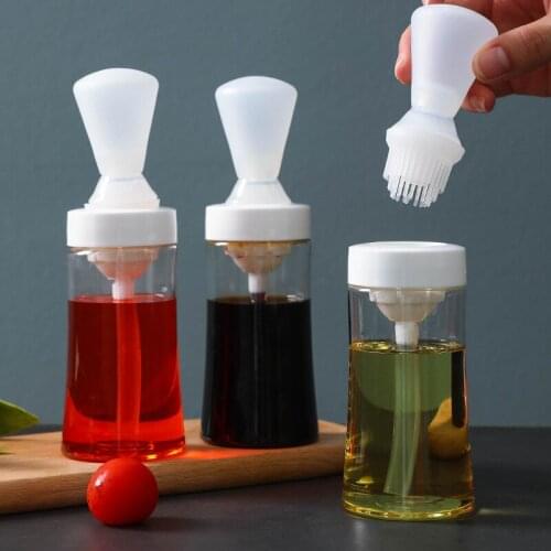 High Temperature Resistant Silicone Oil Brush Household Outdoor Baking Pastry Barbecue Brush Oil Bottle Kitchen Gadgets