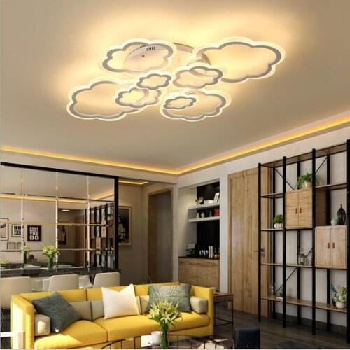 White Clouds High Power LED Ceiling Chandelier For Living Room Bedroom Home Modern Led Chandelier Lamp Fixture